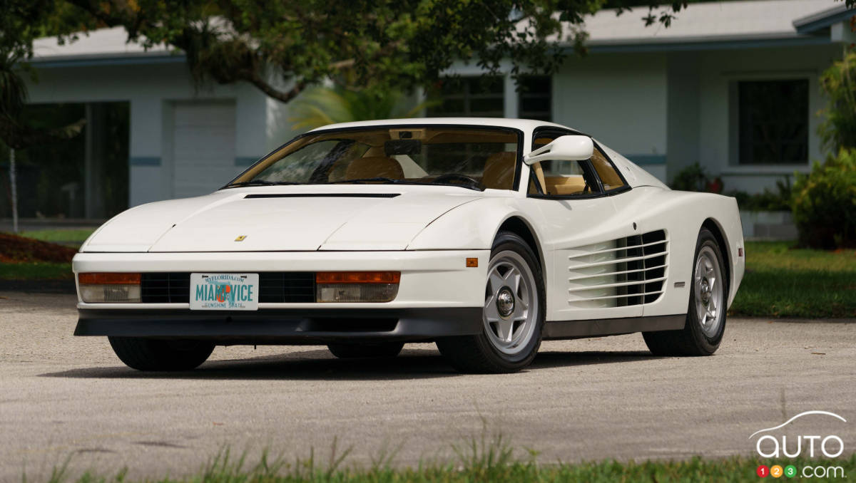 La Ferrari Testarossa 1986 de Miami Vice aux enchères