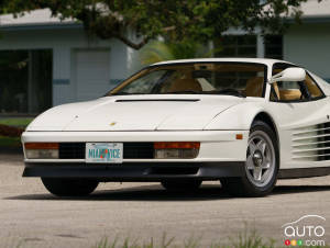 La Ferrari Testarossa 1986 de Miami Vice aux enchères