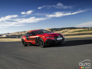 Self-driving Audi RS 7 concept pushed to the limit on California race track
