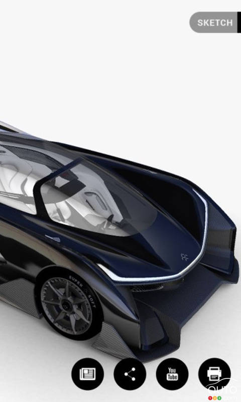 Faraday Future leaks picture of secret self-driving EV