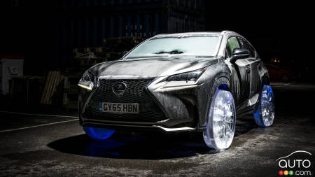 Lexus NX Rides on Set of Wheels Made of Ice