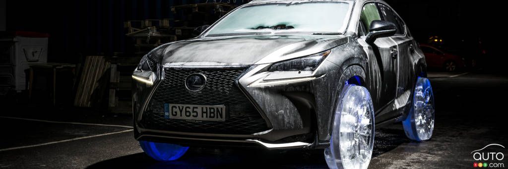 Lexus NX Rides on Set of Wheels Made of Ice