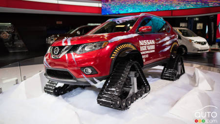 Montréal 2016 : voici le Nissan Rogue Warrior muni de chenilles