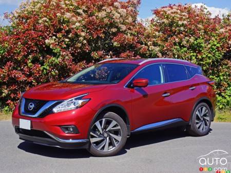 Le Nissan Murano 2016 domine le top 5 des VUS intermédiaires de Cars.com