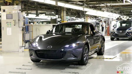 Mazda MX-5 RF 2017 : la production est lancée!