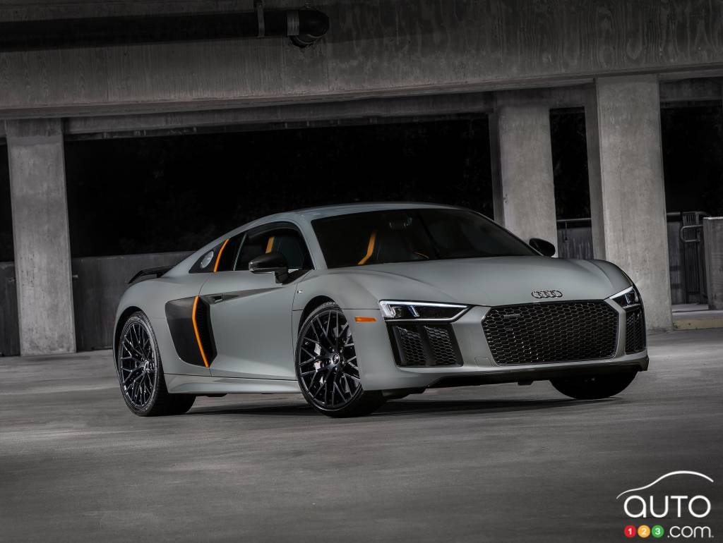 La nouvelle Audi R8 V10 plus exclusive avec phares au laser