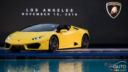 Los Angeles 2016: Lamborghini Huracán Spyder unveiled with rear-wheel drive (video)