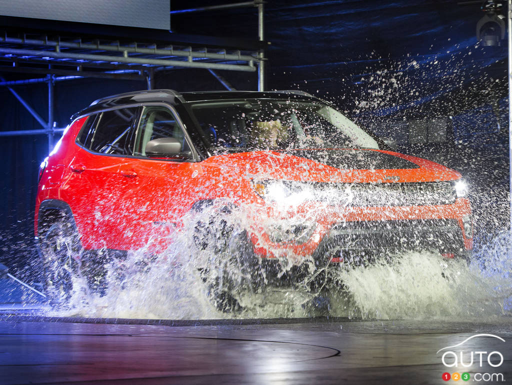The all-new 2017 Jeep Compass made quite a splash in Los Angeles... literally.