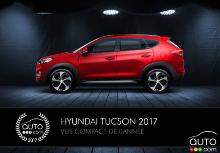 Le Hyundai Tucson 2017, VUS compact de l’année selon Auto123.com