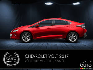 La Chevrolet Volt 2017, véhicule vert de l’année selon Auto123.com