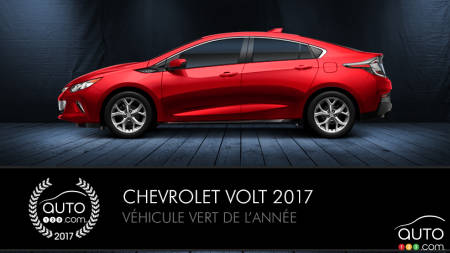 La Chevrolet Volt 2017, véhicule vert de l’année selon Auto123.com