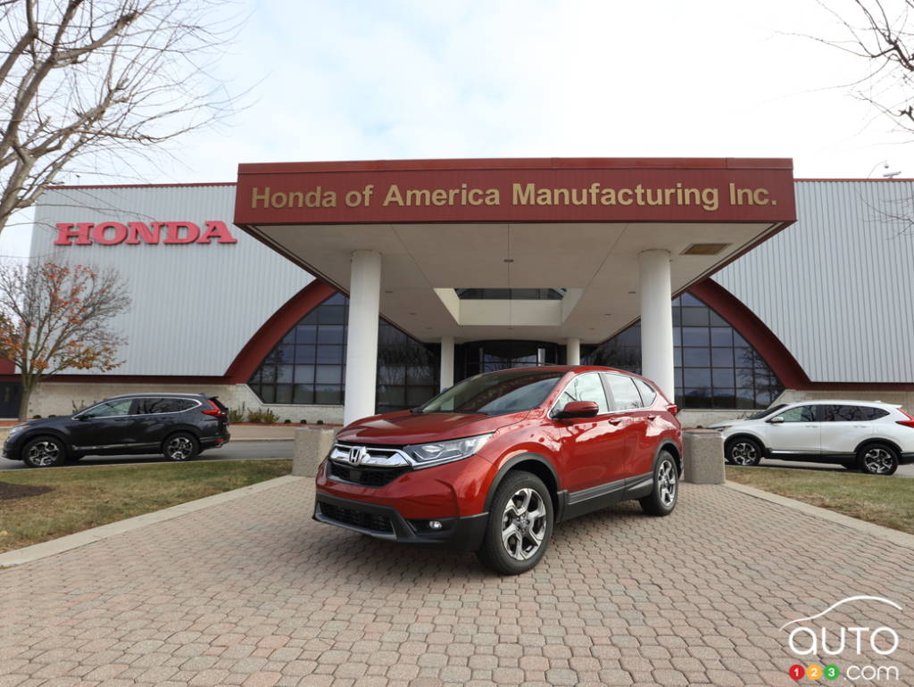 The all-new 2017 Honda CR-V at the East Liberty Auto Plant in Ohio