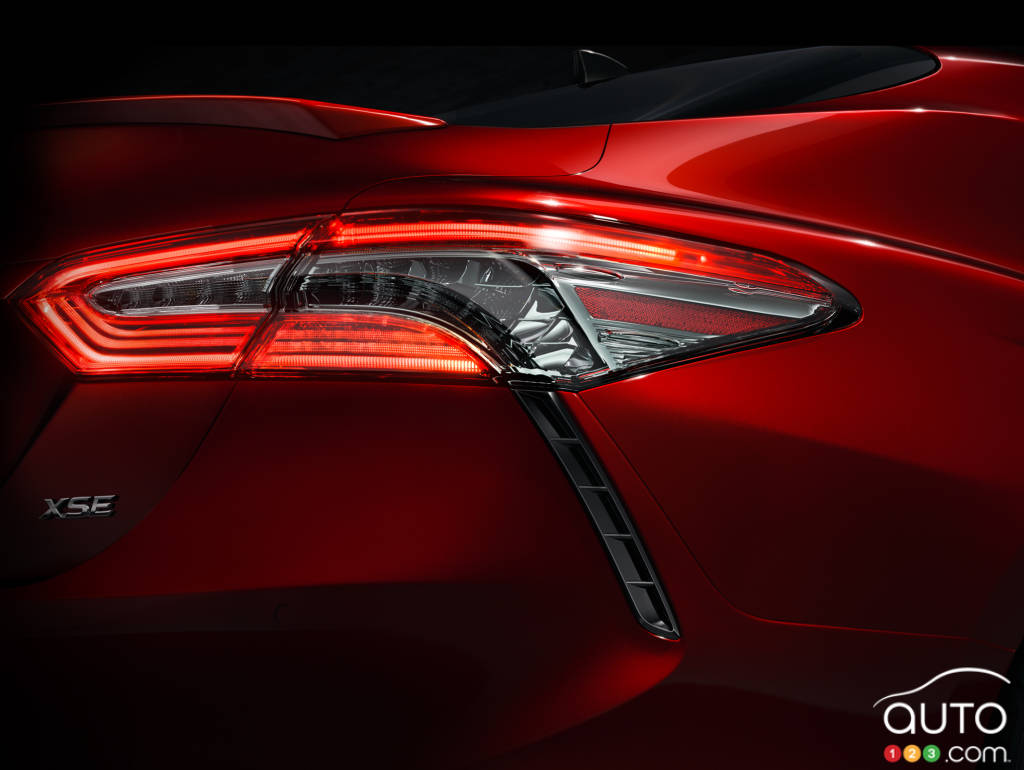 The all-new 2018 Toyota Camry's taillights
