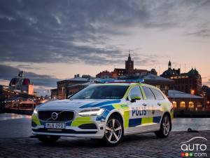 La Volvo V90 devient voiture de police en Suède