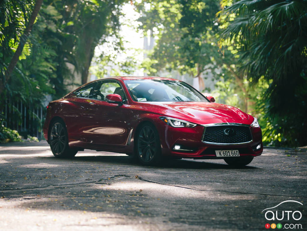 The all-new Infiniti Q60 coupe in Cuba