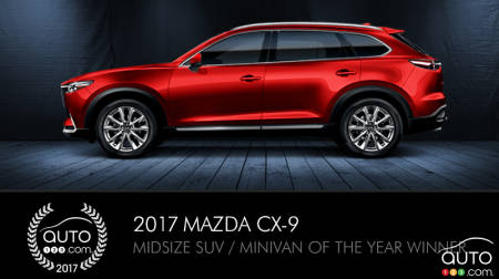 Mazda CX-9 wins Auto123.com award, “Car and Driver” honour