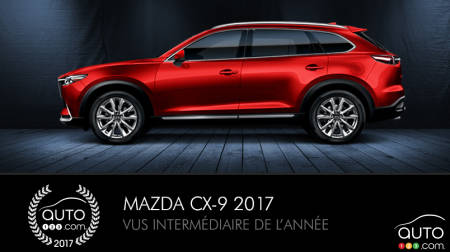 Le Mazda CX-9 récompensé par Auto123.com et Car and Driver