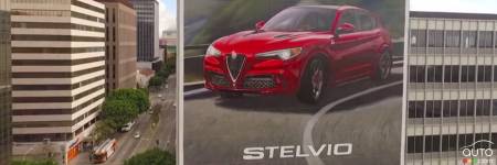 L’Alfa Romeo Stelvio se paie une affiche géante à Los Angeles (vidéo)