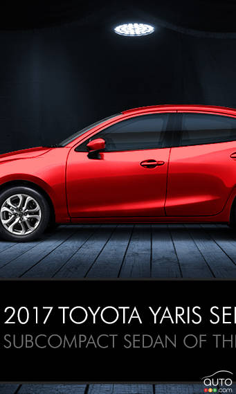 2017 Toyota Yaris is Auto123.com’s Subcompact Sedan of the Year