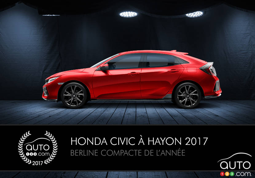 La Honda Civic Hatchback 2017 primée par Auto123.com; à quand la Type R?