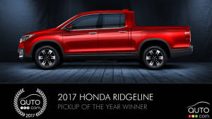 2017 Honda Ridgeline is Auto123.com’s Pickup of the Year