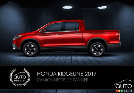 La Honda Ridgeline 2017, camionnette de l’année selon Auto123.com
