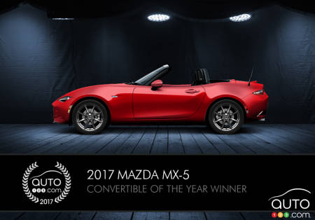 Mazda MX-5 is Auto123.com’s 2017 Convertible of the Year