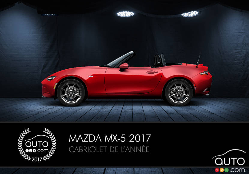 La Mazda MX-5, cabriolet de l’année selon Auto123.com