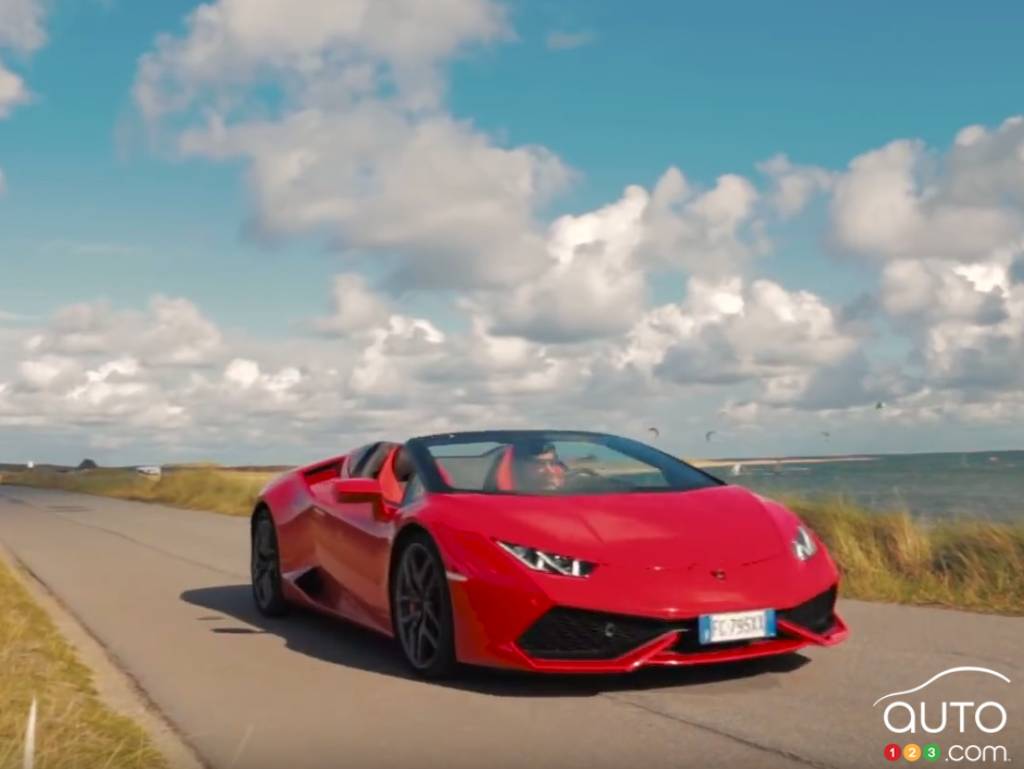 Lamborghini Huracán Spyder on the Island of Sylt, Germany