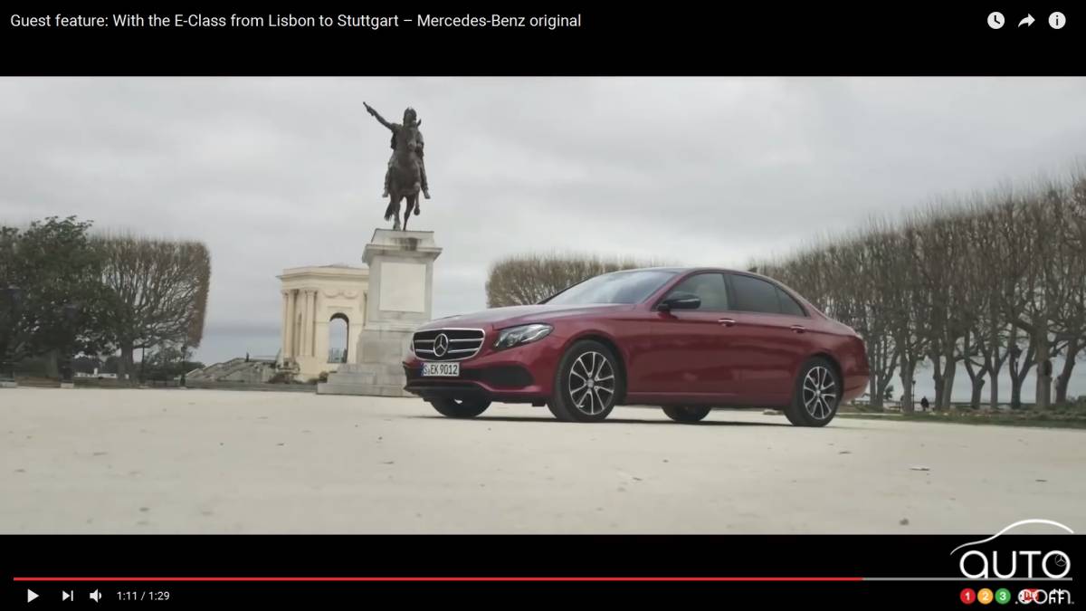 Évadez-vous avec la Mercedes-Benz Classe E de Lisbonne à Stuttgart (vidéo)