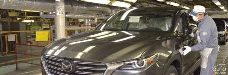 2016 Mazda CX-9 production has started in Japan