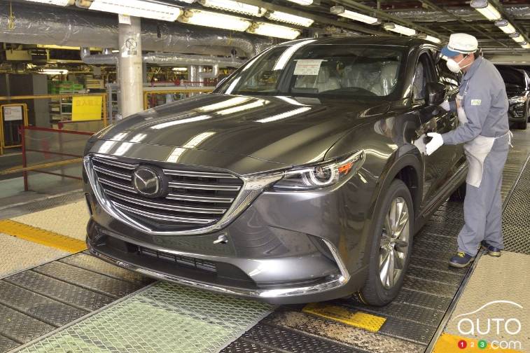 2016 Mazda CX-9 production has started in Japan
