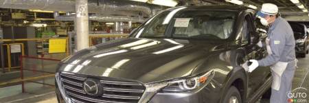 Coup d’envoi à la production du Mazda CX-9 2016