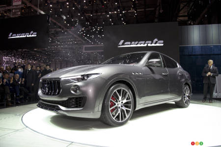 Le Maserati Levante fait ses débuts au Salon de l’auto de Genève