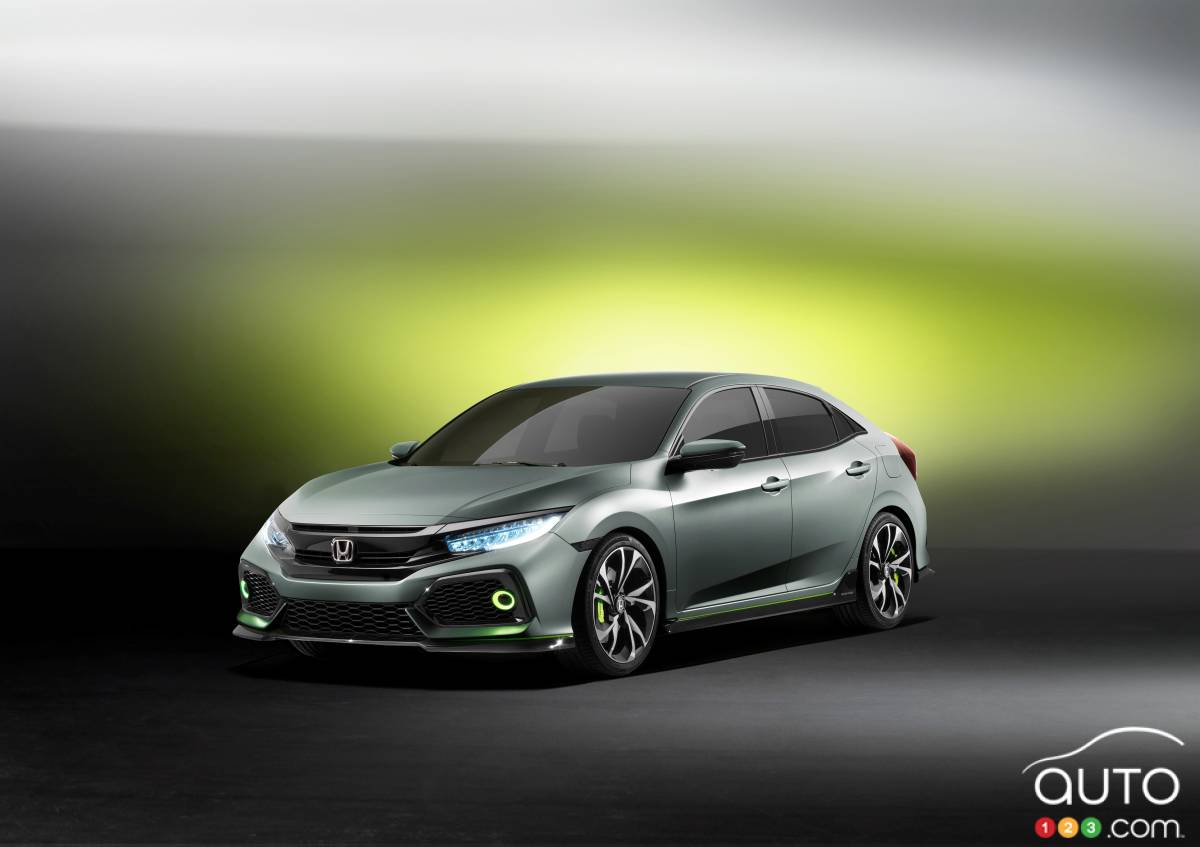 Genève 2016 : le prototype Honda Civic Hatchback a fait ses débuts