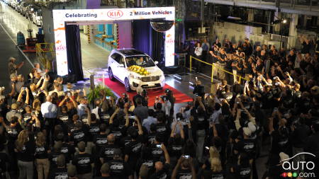Kia a assemblé son deux millionième véhicule aux États-Unis