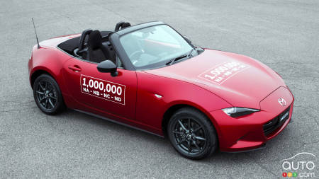 Mazda MX-5 production hits one million units