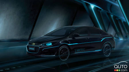 Beijing 2016 : voici la Chevrolet Cruze inspirée du film TRON!