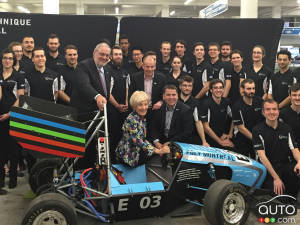Polytechnique Montreal students create all-electric race car