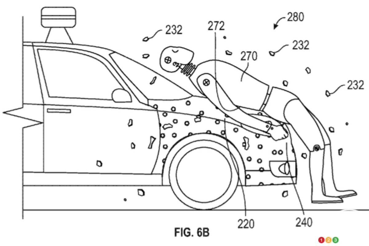 Cars with “human flypaper” could help reduce pedestrian injuries