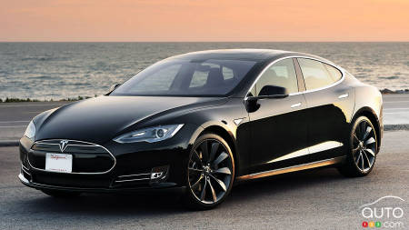 Une Tesla Model S P90D à la course de côte de Pikes Peak!