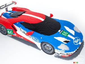 Ford GT built from 40,000 LEGO pieces on display at Le Mans