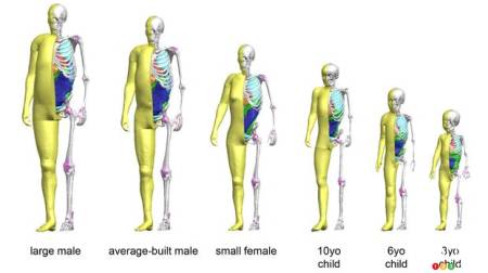 Toyota using new children-sized virtual crash test dummies