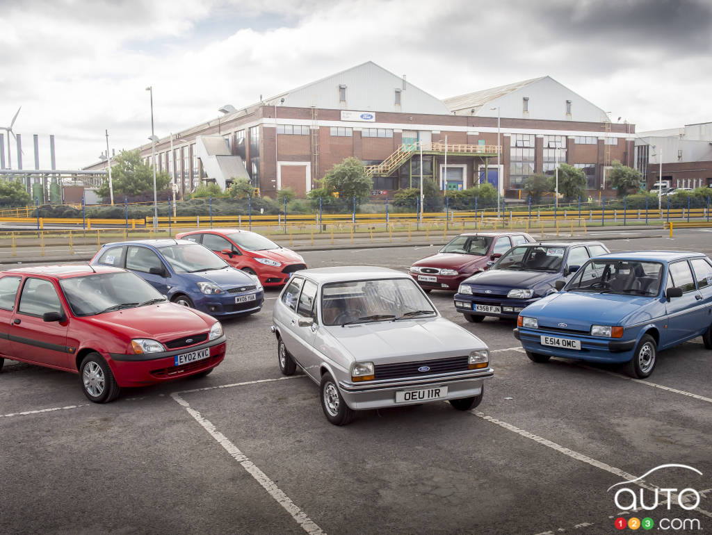 Les 7 générations de la Ford Fiesta au Royaume-Uni