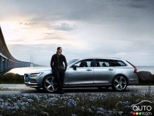 La Volvo V90 et le footballeur Zlatan Ibrahimović