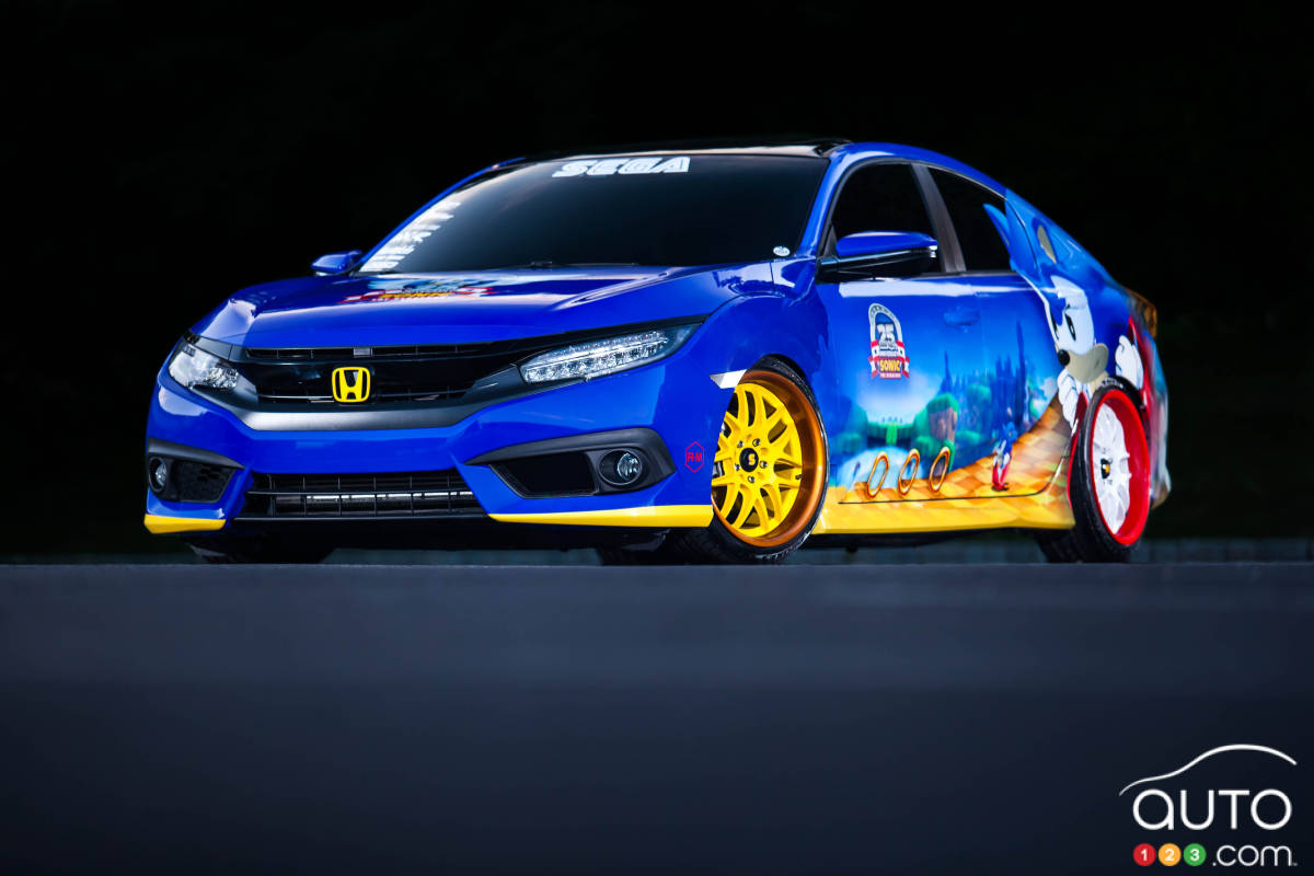 Voici la Honda « Sonic Civic » dévoilée au Comic-Con!