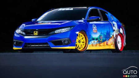 Voici la Honda « Sonic Civic » dévoilée au Comic-Con!