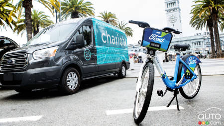 Ford launches GoBike, acquires Chariot shuttle service