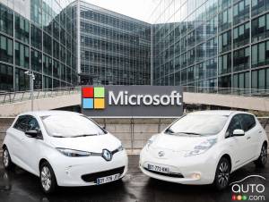 Partenariat technologique entre Renault-Nissan et Microsoft