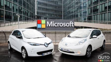 Partenariat technologique entre Renault-Nissan et Microsoft